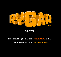 Rygar (Europe) Title Screen